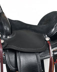 Hilason Western Horse Treeless Trail Pleasure American Leather Saddle