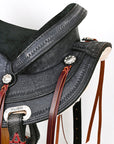 Hilason Western Horse Treeless Trail Pleasure American Leather Saddle