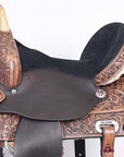 Hilason Western Horse Treeless Trail Barrel American Leather Saddle