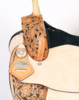 Hilason Western Horse Treeless Trail Barrel American Leather Saddle