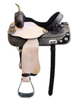 Hilason Western Horse Treeless Trail Barrel American Leather Saddle