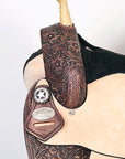 Hilason Western Horse Treeless Trail Barrel American Leather Saddle