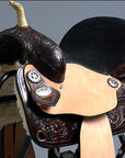 Hilason Western Horse Treeless Trail Barrel American Leather Saddle