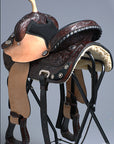Hilason Western Horse Treeless Trail Barrel American Leather Saddle