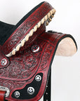 Hilason Western Horse Treeless Trail Barrel American Leather Saddle