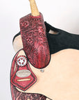 Hilason Western Horse Treeless Trail Barrel American Leather Saddle