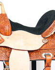 Hilason Western Horse Treeless Trail Barrel Saddle American Leather