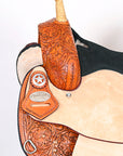 Hilason Western Horse Treeless Trail Barrel Saddle American Leather