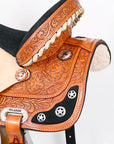 Hilason Western Horse Treeless Trail Barrel Saddle American Leather