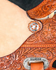Hilason Western Horse Treeless Trail Barrel Saddle American Leather