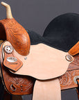 Western Horse Saddle American Leather Treeless Trail Barrel Hilason