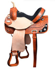 Western Horse Saddle American Leather Treeless Trail Barrel Hilason