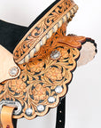 Hilason Western Horse Treeless Trail Barrel Saddle American Leather