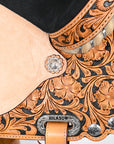 Hilason Western Horse Treeless Trail Barrel Saddle American Leather