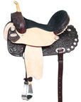 Hilason Western Horse Treeless Trail Barrel Saddle American Leather