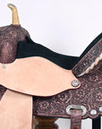 Hilason Western Horse Treeless Trail Barrel Saddle American Leather