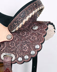 Hilason Western Horse Treeless Trail Barrel Saddle American Leather