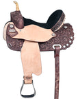Hilason Western Horse Treeless Trail Barrel Saddle American Leather