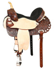 Hilason Western Horse Treeless Trail Barrel Saddle American Leather