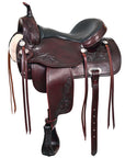 Hilason Western Horse Treeless Trail Pleasure Saddle American Leather