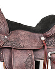 Western Horse Saddle American Leather Treeless Trail Pleasure Hilason