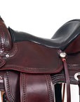 Hilason Western Horse Treeless Trail Pleasure American Leather Saddle