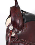Hilason Western Horse Treeless Trail Pleasure American Leather Saddle