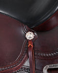 Hilason Western Horse Treeless Trail Pleasure American Leather Saddle