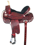 Hilason Western Horse Treeless Trail Barrel Saddle American Leather