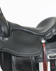HILASON Western Horse Saddle American Leather Flex Tree Trail & Pleasure Black