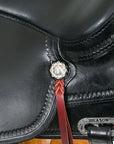 HILASON Western Horse Saddle American Leather Flex Tree Trail & Pleasure Black