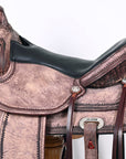 HILASON Western Horse Saddle American Leather Flex Tree Trail & Pleasure Brown