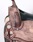 HILASON Western Horse Saddle American Leather Flex Tree Trail & Pleasure Brown