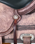 HILASON Western Horse Saddle American Leather Flex Tree Trail & Pleasure Brown