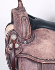 HILASON Western Horse Saddle American Leather Flex Tree Trail & Pleasure Antique Brown