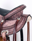 HILASON Western Horse Saddle American Leather Flex Tree Trail & Pleasure Antique Brown