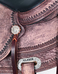 HILASON Western Horse Saddle American Leather Flex Tree Trail & Pleasure Antique Brown