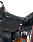 HILASON Western Horse Saddle American Leather Flex Tree Trail & Pleasure Black