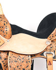 Flex Tree Western Horse Saddle American Leather Trail Barrel By Hilason