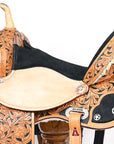 Flex Tree Western Horse Saddle American Leather Trail Barrel By Hilason