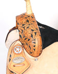 Flex Tree Western Horse Saddle American Leather Trail Barrel By Hilason