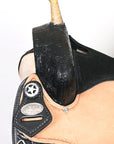 Flex Tree Western Horse Saddle American Leather Trail Barrel Black By Hilason