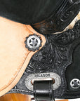 Flex Tree Western Horse Saddle American Leather Trail Barrel Black By Hilason