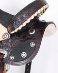 Flex Tree Western Horse Saddle American Leather Trail Barrel By Hilason