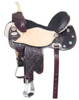 Flex Tree Western Horse Saddle American Leather Trail Barrel By Hilason