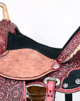 Hilason Flex Tree Western Horse Saddle American Leather Trail Barrel