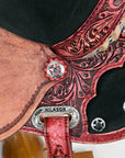 Hilason Flex Tree Western Horse Saddle American Leather Trail Barrel