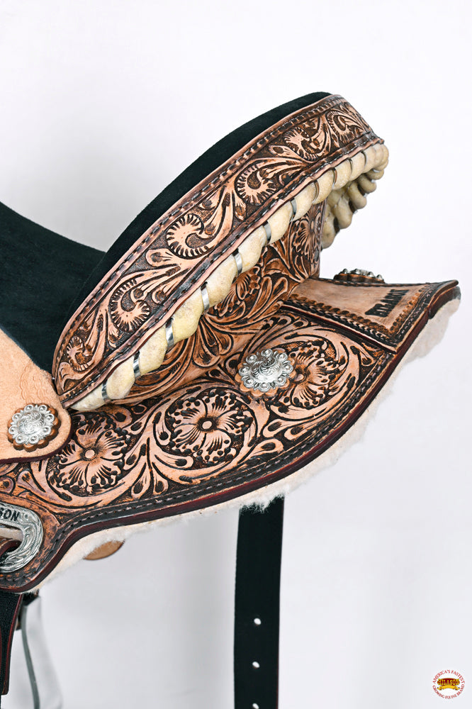 Flex Tree Western Horse Saddle American Leather Trail Barrel Racing By Hilason