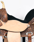 Flex Tree Western Horse Saddle American Leather Trail Barrel By Hilason