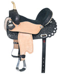 Flex Tree Western Horse Saddle American Leather Trail Barrel By Hilason